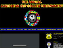 Tablet Screenshot of caribbeancupsoccer.com